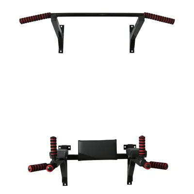 Турнік бруси прес стаціонарний 3 в 1 KZ-551 Спортивні стінки та турніки для дому Чорний - 1 - Robinzon.ua