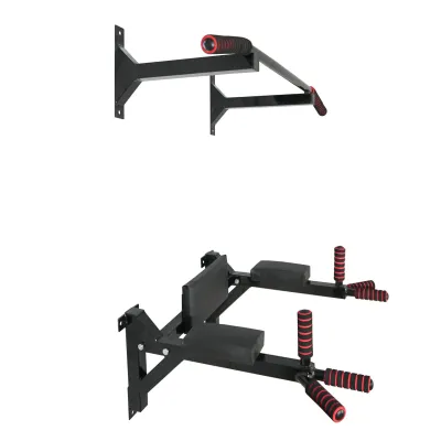 Турнік бруси прес стаціонарний 3 в 1 KZ-551 Спортивні стінки та турніки для дому Чорний - 2 - Robinzon.ua