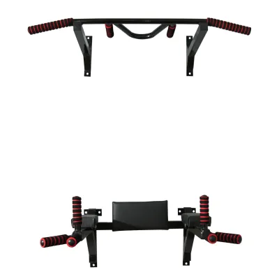 Турнік бруси прес стаціонарний 3 в 1 KZ-552 Спортивні стінки та турніки для дому Чорний - 1 - Robinzon.ua