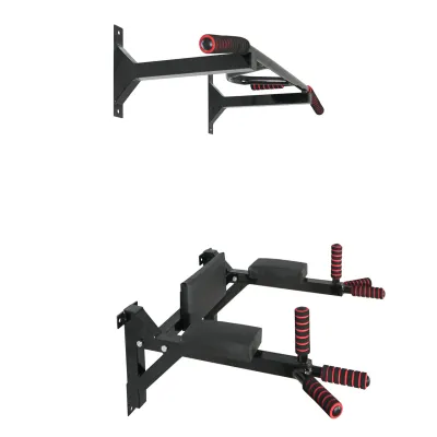 Турнік бруси прес стаціонарний 3 в 1 KZ-552 Спортивні стінки та турніки для дому Чорний - 2 - Robinzon.ua