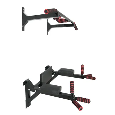 Турник брусья пресс стационарный 3 в 1 KZ-553 Спортивные стенки и турники для дома Черный - 2 - Robinzon.ua