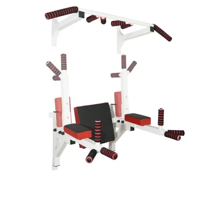 Турник брусья пресс стационарный 3 в 1 KZ-561 Спортивные стенки и турники для дома Белый - 1 - Robinzon.ua