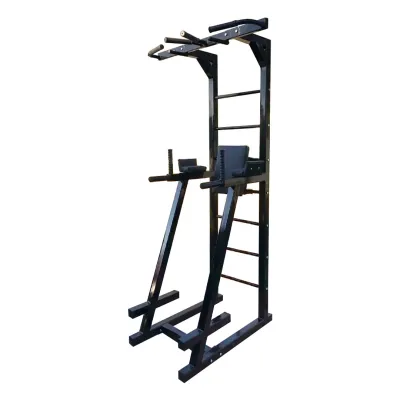 Турник + пресс + брусья шведская стенка 50х50 мм KZ-837 Черный Спортивные стенки и турники для дома разборная - 5 - Robinzon.ua