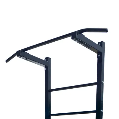 Турник + пресс + брусья шведская стенка 50х50 мм KZ-832 Черный Спортивные стенки и турники для дома разборная - 1 - Robinzon.ua