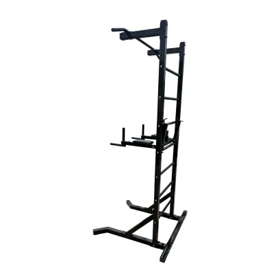 Турник + пресс + брусья шведская стенка 50х50 мм KZ-832 Черный Спортивные стенки и турники для дома разборная - 4 - Robinzon.ua