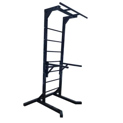 Турник + брусья напольная стойка 50х50 мм KZ-834 Спортивные стенки и турники для дома разборная - 1 - Robinzon.ua