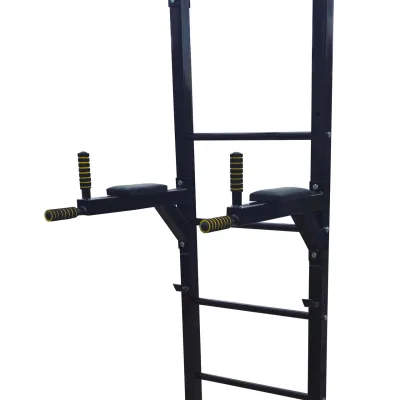 Турник + брусья + крепление под грушу напольная стойка 50х50 мм KZ-838 разборная - 4 - Robinzon.ua