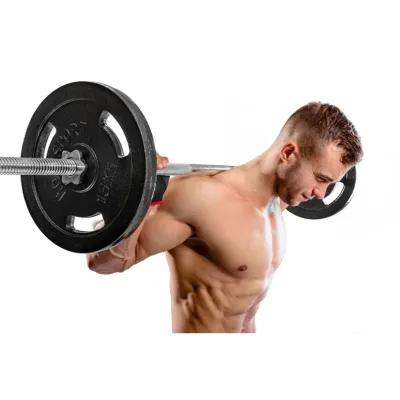 Набор 59 кг Прямой гриф + металлические диски Hop-Sport Strong - 6 - Robinzon.ua