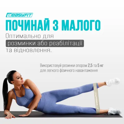 Резинки для фітнесу EasyFit MonoBand набір 5 шт - 3 - Robinzon.ua