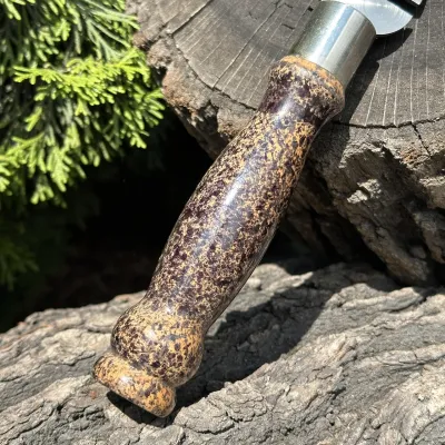 Вилка Mzavod з дерев'яною ручкою для зняття м'яса 280х2мм мармурова - 3 Вилка Mzavod з дерев'яною ручкою для зняття м'яса 280х2мм мармурова - 3 - Robinzon.ua