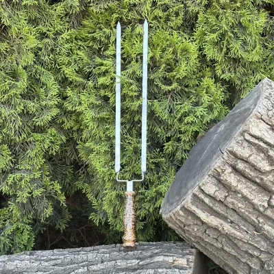 Подвійний шампур Mzavod з дерев'яною ручкою 630х12х3мм мармуровий - 2 Подвійний шампур Mzavod з дерев'яною ручкою 630х12х3мм мармуровий - 2 - Robinzon.ua