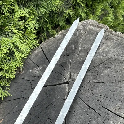 Подвійний шампур Mzavod з дерев'яною ручкою 630х12х3мм мармуровий - 4 Подвійний шампур Mzavod з дерев'яною ручкою 630х12х3мм мармуровий - 4 - Robinzon.ua