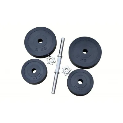 Гантель обрезиненная наборная Одна на 26 кг Гантели, гири, штанги и диски металлическая - 5 Гантель обрезиненная наборная Одна на 26 кг Гантели, гири, штанги и диски металлическая - 5 - Robinzon.ua