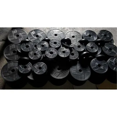 Гантель обрезиненная наборная Одна на 31 кг  Гантели, гири, штанги и диски металлическая - 4 - Robinzon.ua