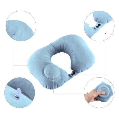 Надувна подушка ROMIX із вбудованою помпою Блакитна (RH50WBL) - 1 Надувна подушка ROMIX із вбудованою помпою Блакитна (RH50WBL) - 1 - Robinzon.ua