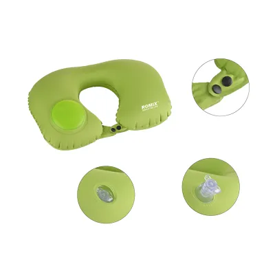 Надувна подушка ROMIX із вбудованою помпою Зелена (RH34GN) - 1 Надувна подушка ROMIX із вбудованою помпою Зелена (RH34GN) - 1 - Robinzon.ua