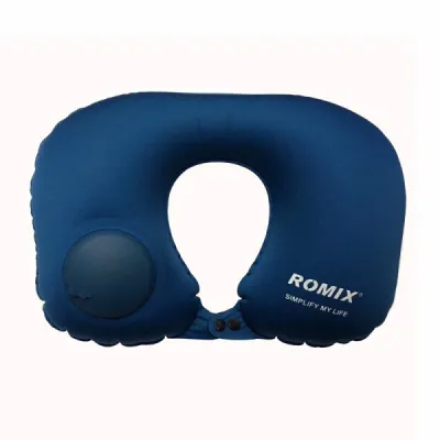 Дорожня надувна подушка для шиї ROMIX Темно-синя (RH34DBL) - 1 Дорожня надувна подушка для шиї ROMIX Темно-синя (RH34DBL) - 1 - Robinzon.ua