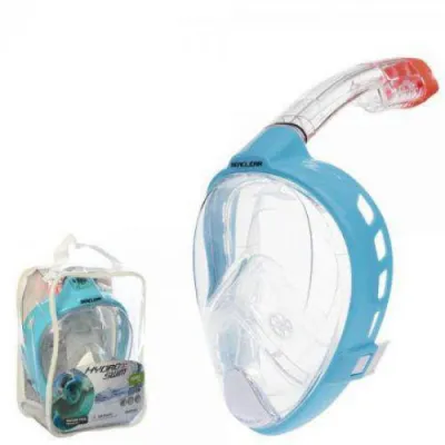 Маска для плавання панорамна з трубкою Bestway 24034E Синій (007267) - 1 Маска для плавання панорамна з трубкою Bestway 24034E Синій (007267) - 1 - Robinzon.ua