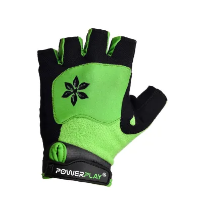 Велорукавички PowerPlay 5284 B S Зеленые (5284B_S_Green) - 1 - Robinzon.ua