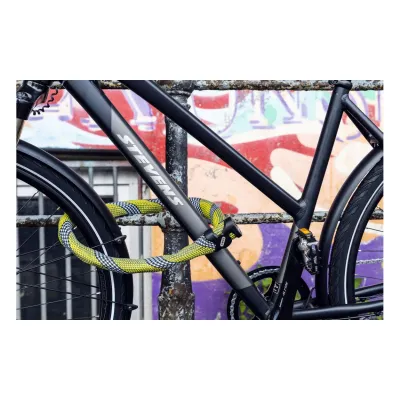 Велозамок ABUS 7210/85 IvyTex Racing Black-Yellow (877780) - 2 Велозамок ABUS 7210/85 IvyTex Racing Black-Yellow (877780) - 2 - Robinzon.ua