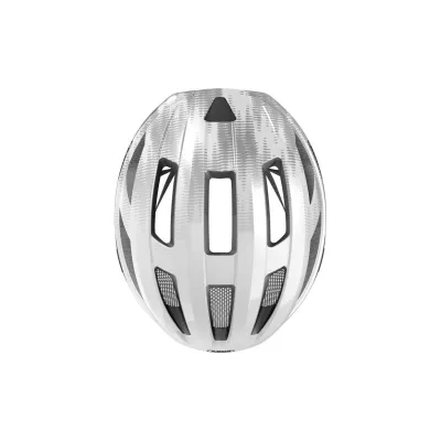 Шлем велосипедный ABUS MACATOR L 58-62 White Silver (872341) - 1 Шлем велосипедный ABUS MACATOR L 58-62 White Silver (872341) - 1 - Robinzon.ua