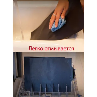 Антипригарний килимок для BBQ та гриля Чорний (vol-777) - 2 - Robinzon.ua