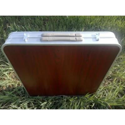 Раскладной туристический стол для пикника со стульями Easy Campi Коричневый - 7 Раскладной туристический стол для пикника со стульями Easy Campi Коричневый - 7 - Robinzon.ua