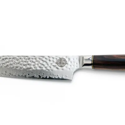 Профессиональный нож из дамасской стали Santoku 18 см GRILLI 88871. - 4 - Robinzon.ua