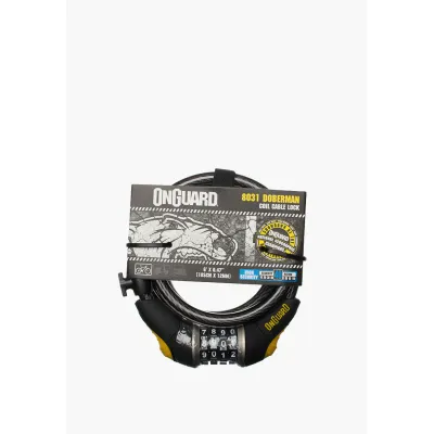 Велозамок кодовий Onguard 8031 DOBERMAN 185см х 12мм Чорний - 1 Велозамок кодовий Onguard 8031 DOBERMAN 185см х 12мм Чорний - 1 - Robinzon.ua