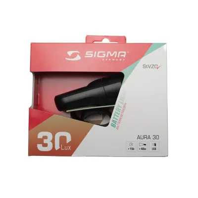 Передній ліхтар Sigma Sport Aura 30 Чорний - 3 Передній ліхтар Sigma Sport Aura 30 Чорний - 3 - Robinzon.ua