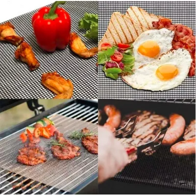 Набор антипригарный коврик-сетка для BBQ и гриля и Лопатка с антипригарным покрытием Green (vol-1205) - 3 Набор антипригарный коврик-сетка для BBQ и гриля и Лопатка с антипригарным покрытием Green (vol-1205) - 3 - Robinzon.ua