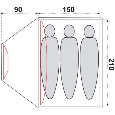 Палатка Fjord Nansen Andy 3 (FN-7653) - 1 Палатка Fjord Nansen Andy 3 (FN-7653) - 1 - Robinzon.ua
