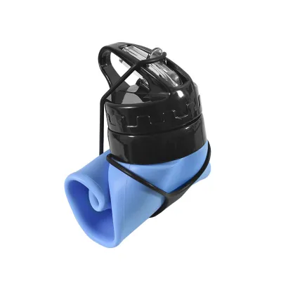 Складна пляшка силіконова CUMENSS 600 мл дорожня Синій - 2 - Robinzon.ua