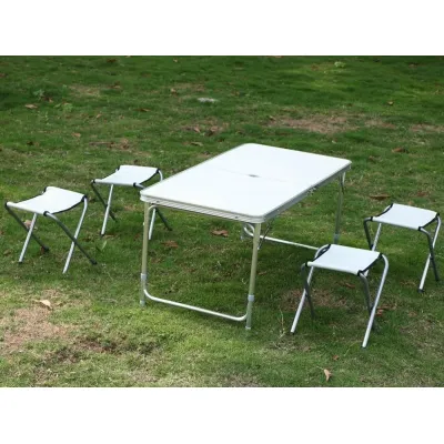 Раскладной туристический стол для пикника со стульями Easy Campi Белый+Мангал - 3 Раскладной туристический стол для пикника со стульями Easy Campi Белый+Мангал - 3 - Robinzon.ua