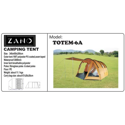 Намет туристичний ZANO TOTEM-6A - 3 Намет туристичний ZANO TOTEM-6A - 3 - Robinzon.ua