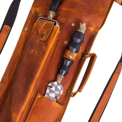 Набор шампуров Gorillas BBQ КОВБОЙ ЗВЕРИ в кожаном чехле - 2 Набор шампуров Gorillas BBQ КОВБОЙ ЗВЕРИ в кожаном чехле - 2 - Robinzon.ua