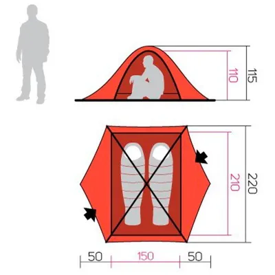 Намет Hannah Spruce 2 Зелений (1052-S0000585HHX) - 1 Намет Hannah Spruce 2 Зелений (1052-S0000585HHX) - 1 - Robinzon.ua