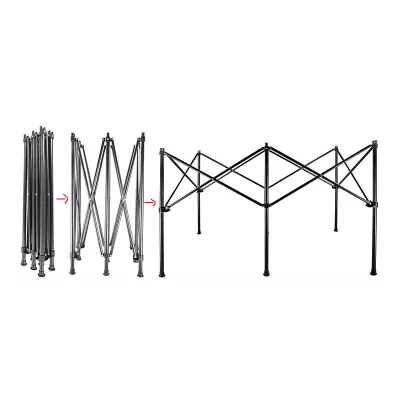 Стіл складаний Lesko S5421 с карманом Чорний (9852-41365) - 2 - Robinzon.ua
