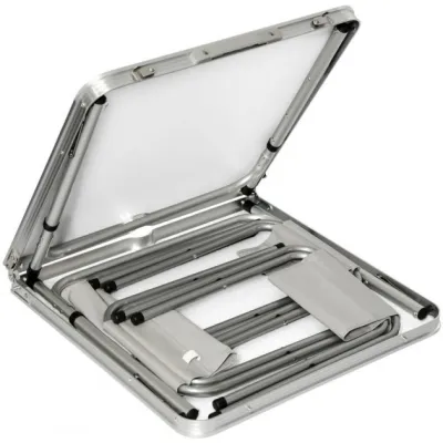 Набір розкладний туристичний стіл зі стільцями з парасолькою 1.8 м Easy Campi у валізі білий - 1 - Robinzon.ua