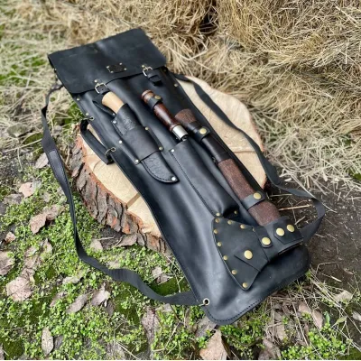 Набор шампуров Gorillas BBQ ЧЕРОКИ в кожаном чехле - 6 Набор шампуров Gorillas BBQ ЧЕРОКИ в кожаном чехле - 6 - Robinzon.ua