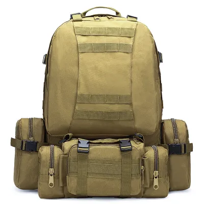 Рюкзак тактический +3 подсумка Aokali Outdoor B08 75L Sand (5367-45698) - 1 - Robinzon.ua