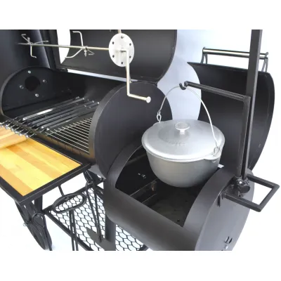 Модульний коптильний комплекс Троян Преміум 14 шампурів вертлюг казан з підвісом - 1 Модульний коптильний комплекс Троян Преміум 14 шампурів вертлюг казан з підвісом - 1 - Robinzon.ua