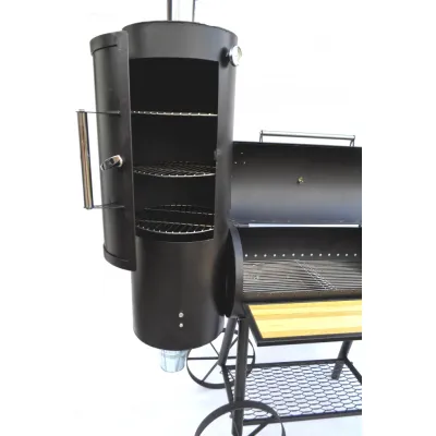 Модульный коптильный комплекс Мангал - гриль Троян Базовый 200 см Черный - 3 - Robinzon.ua