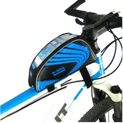 Сумка на раму B-Soul BAO-001 для смарфонов Черно-синяя - 1 - Robinzon.ua