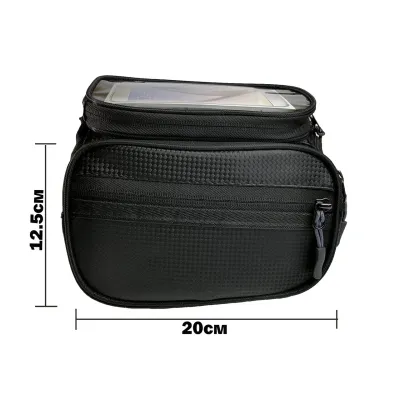 Сумка на раму B-Soul BAO-003 для смартфонов Черно-синяя - 1 - Robinzon.ua