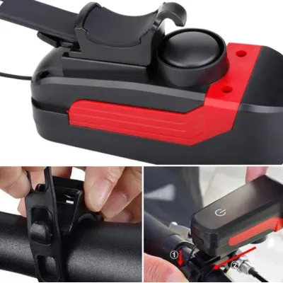 Фонарь велосипедный Feel Fit DEN-058 с сигналом - 2 Фонарь велосипедный Feel Fit DEN-058 с сигналом - 2 - Robinzon.ua