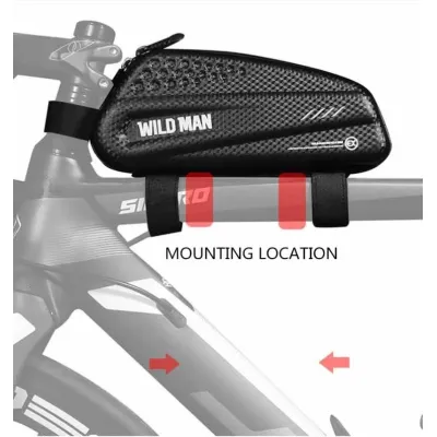 Велосипедная сумка на раму B-Soul Черная BAO-011 - 1 - Robinzon.ua