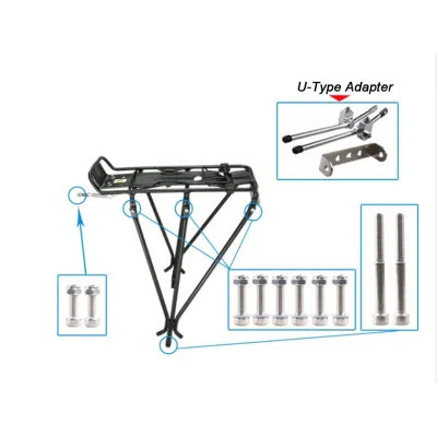 Велосипедний багажник Feel Fit під дискове гальмо алюмінієве Чорний - 3 Велосипедний багажник Feel Fit під дискове гальмо алюмінієве Чорний - 3 - Robinzon.ua