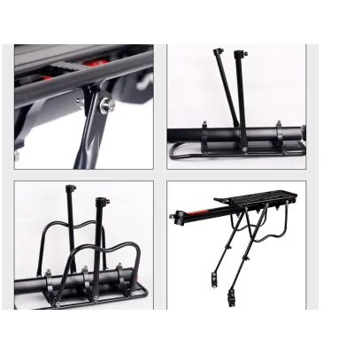 Велосипедный багажник 20-29'' алюминиевый Feel Fit черный - 2 - Robinzon.ua