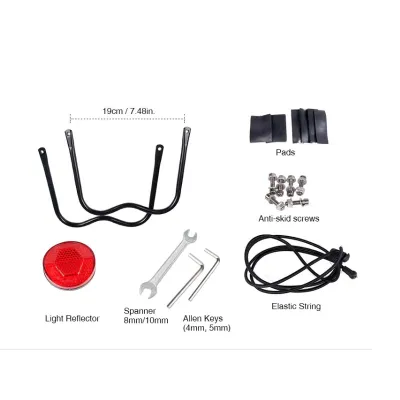 Велосипедный багажник 20-29'' алюминиевый Feel Fit черный - 3 - Robinzon.ua